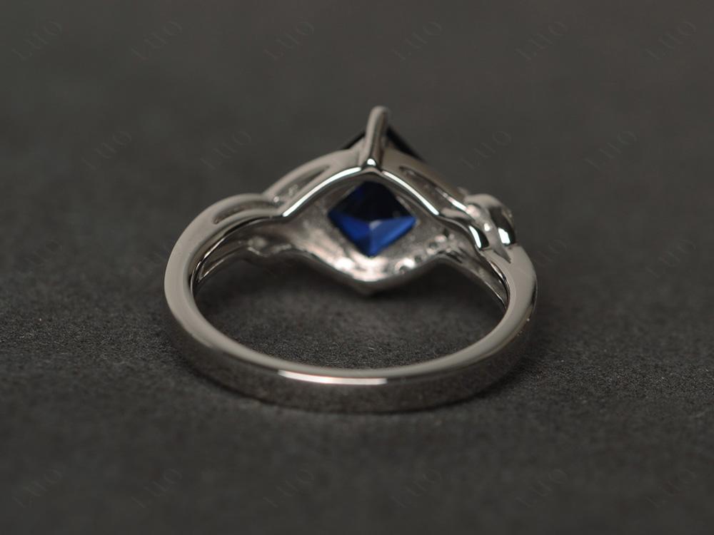 Sapphire Twisted Promise Ring - LUO Jewelry 