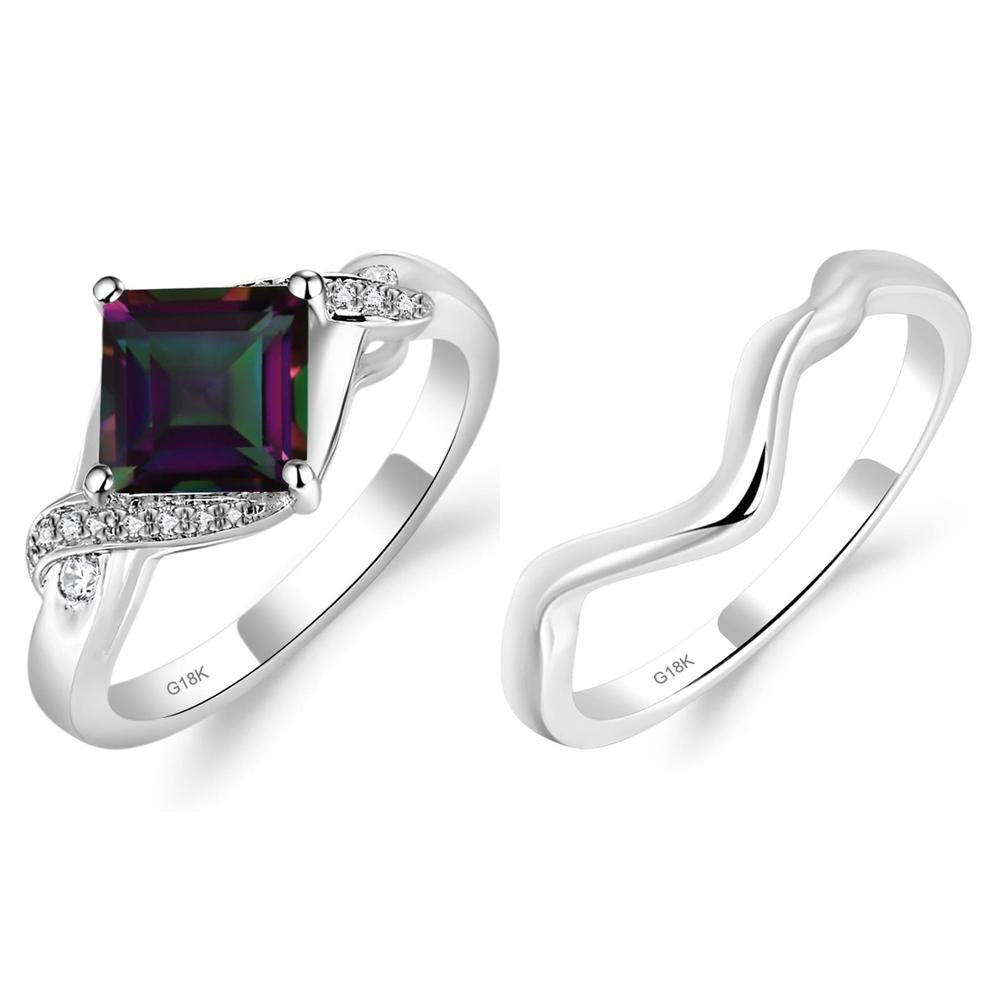 Mystic Topaz Twisted Promise Ring - LUO Jewelry #metal_xxxxx