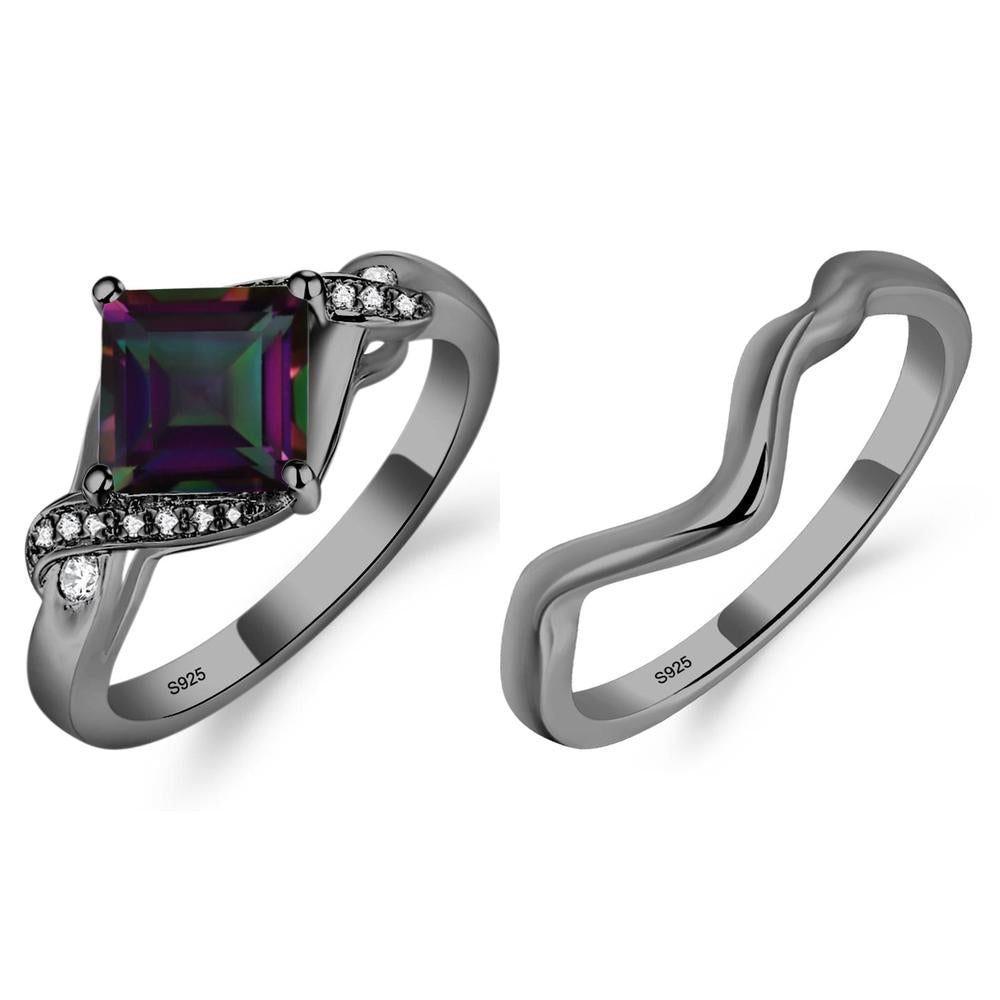 Mystic Topaz Twisted Promise Ring - LUO Jewelry #metal_xxxxx