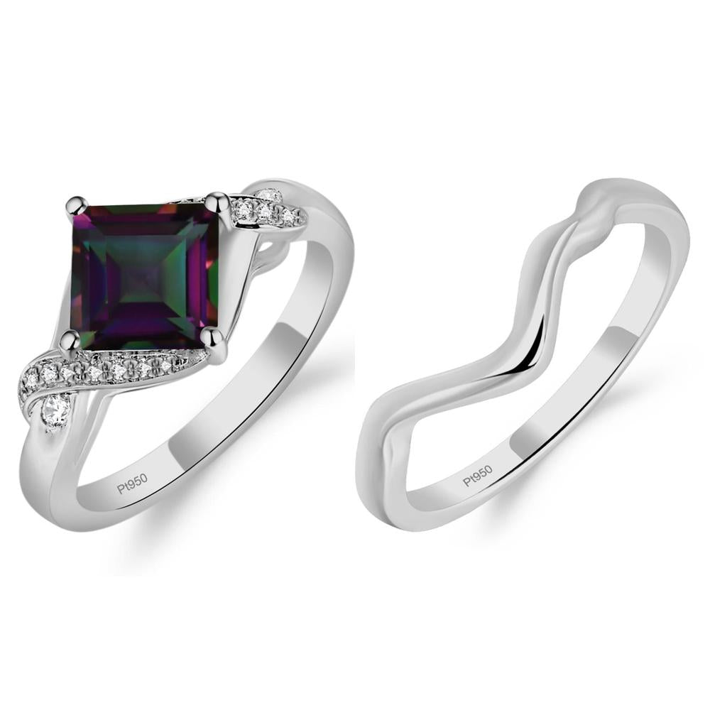 Mystic Topaz Twisted Promise Ring - LUO Jewelry #metal_xxxxx