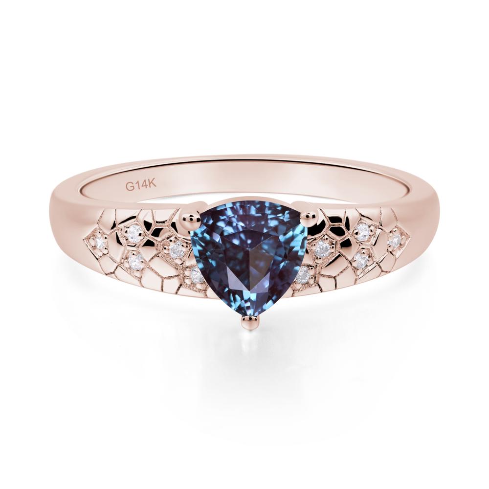 Alexandrite Cracked Ring | LUO Jewelry #metal_14k rose gold