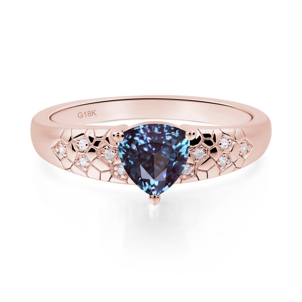 Alexandrite Cracked Ring | LUO Jewelry #metal_18k rose gold