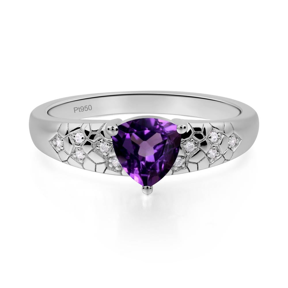 Amethyst Cracked Ring | LUO Jewelry #metal_platinum