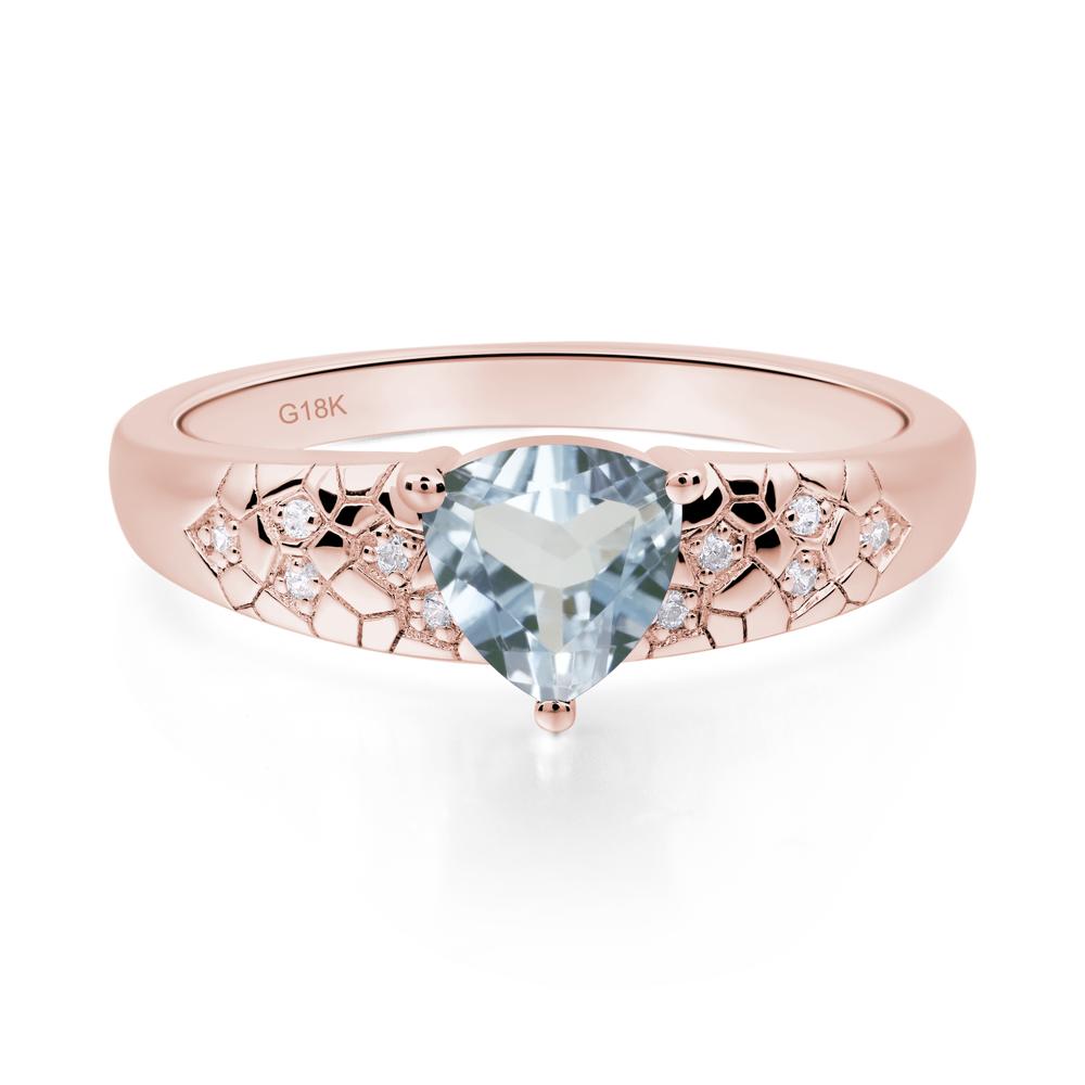 Aquamarine Cracked Ring | LUO Jewelry #metal_18k rose gold