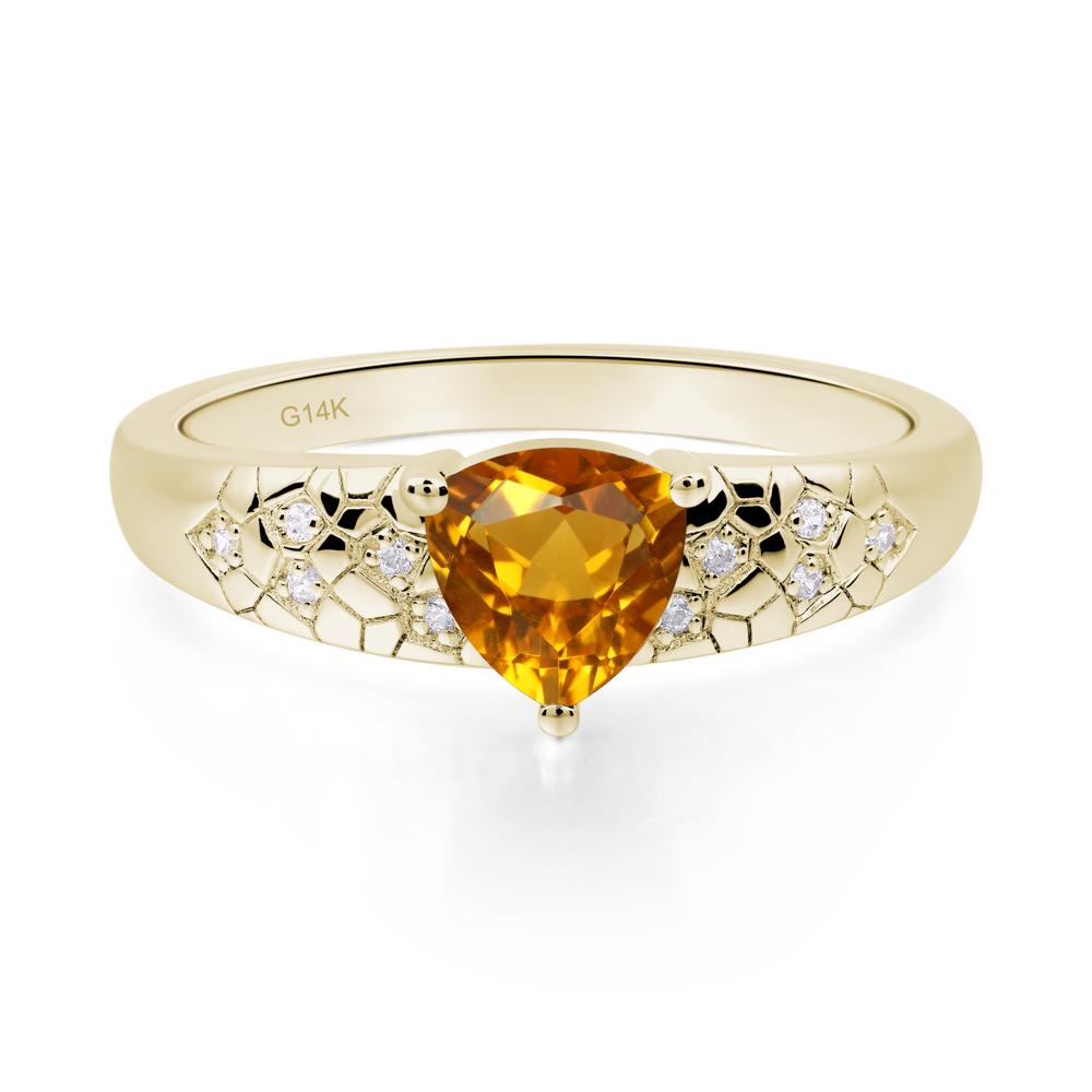 Citrine Cracked Ring | LUO Jewelry #metal_14k yellow gold