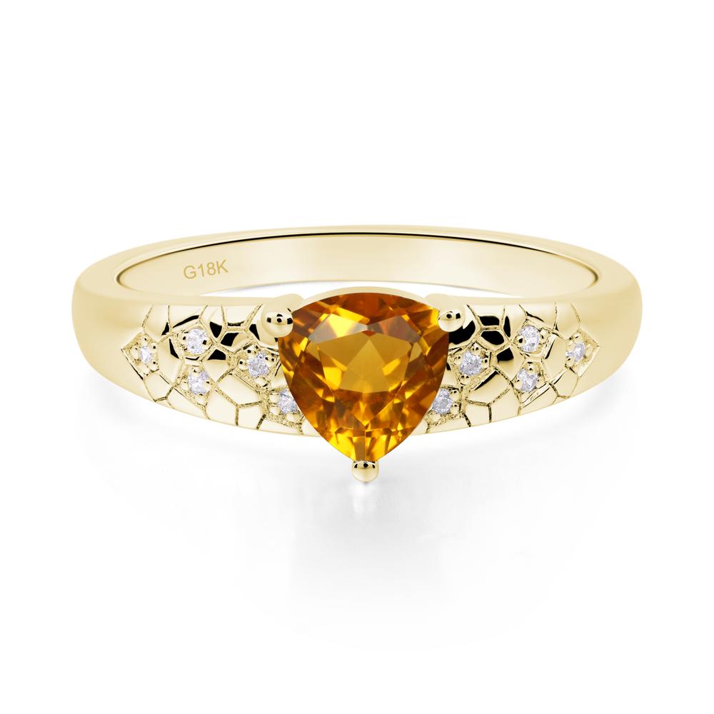 Citrine Cracked Ring | LUO Jewelry #metal_18k yellow gold