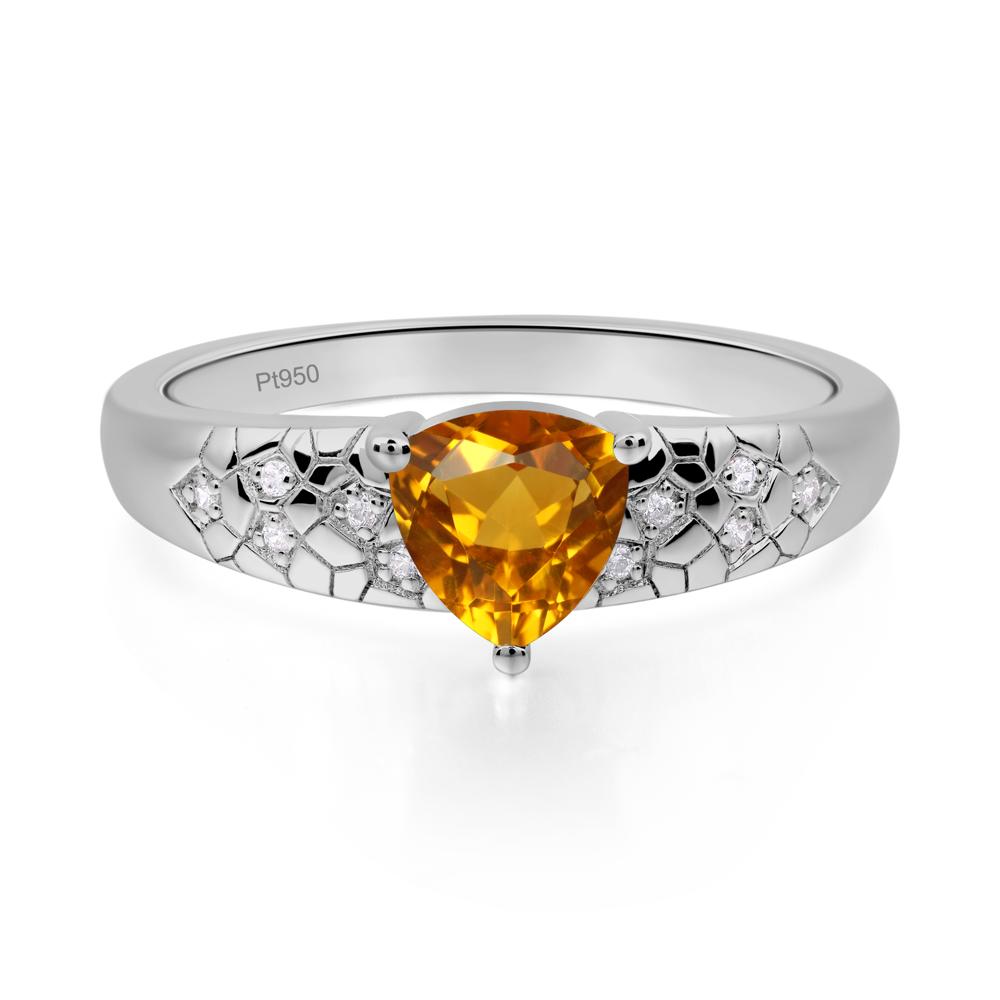 Citrine Cracked Ring | LUO Jewelry #metal_platinum