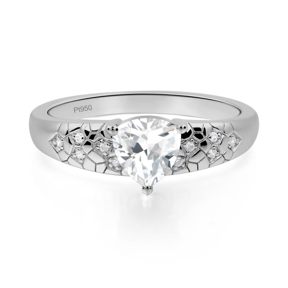 Cubic Zirconia Cracked Ring | LUO Jewelry #metal_platinum