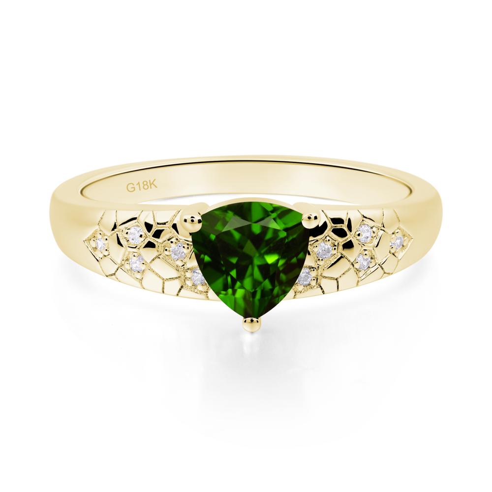 Diopside Cracked Ring | LUO Jewelry #metal_18k yellow gold