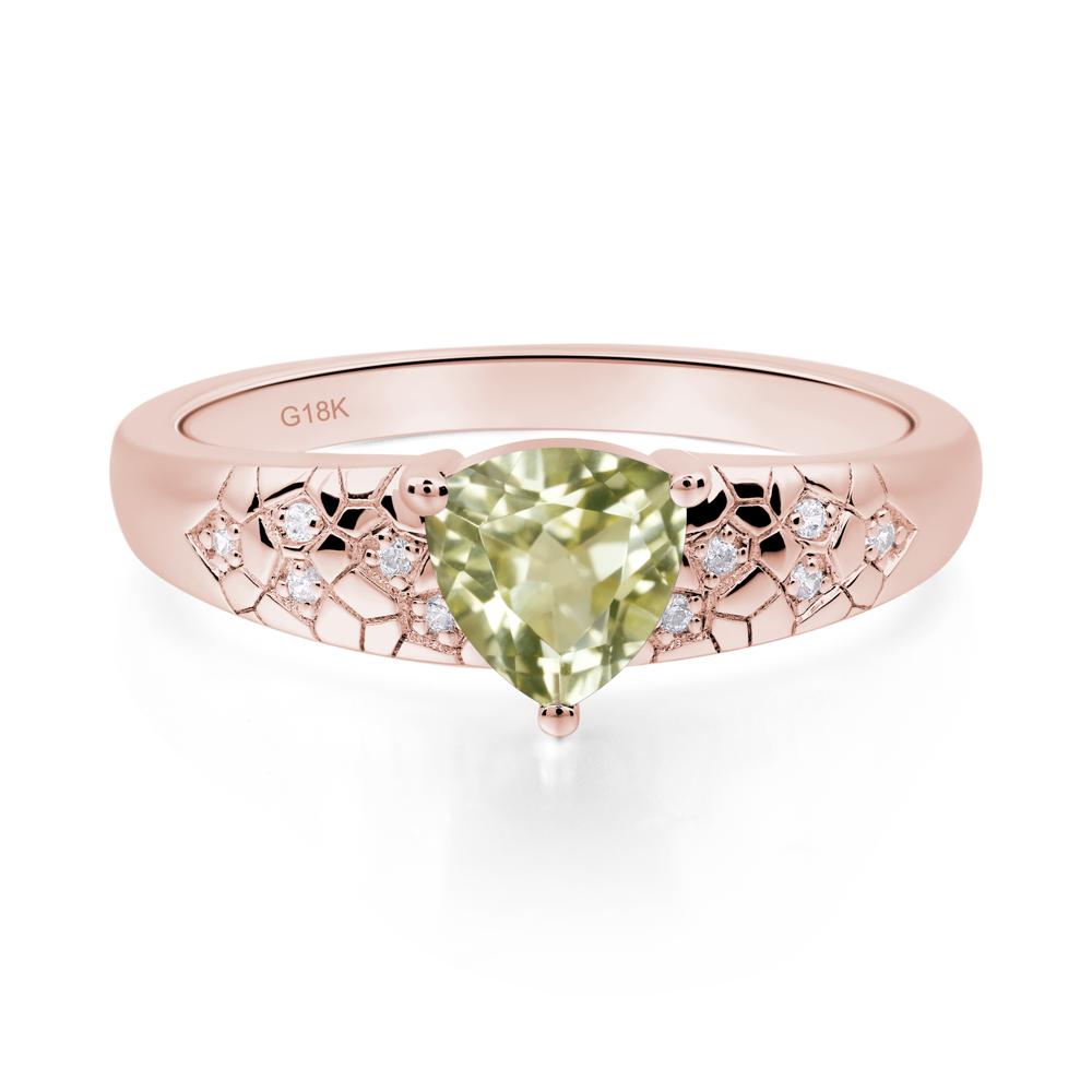 Lemon Quartz Cracked Ring | LUO Jewelry #metal_18k rose gold