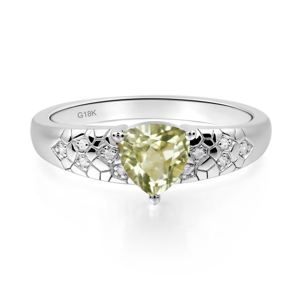 Lemon Quartz Cracked Ring | LUO Jewelry #metal_18k white gold