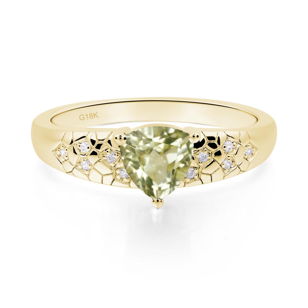 Lemon Quartz Cracked Ring | LUO Jewelry #metal_18k yellow gold