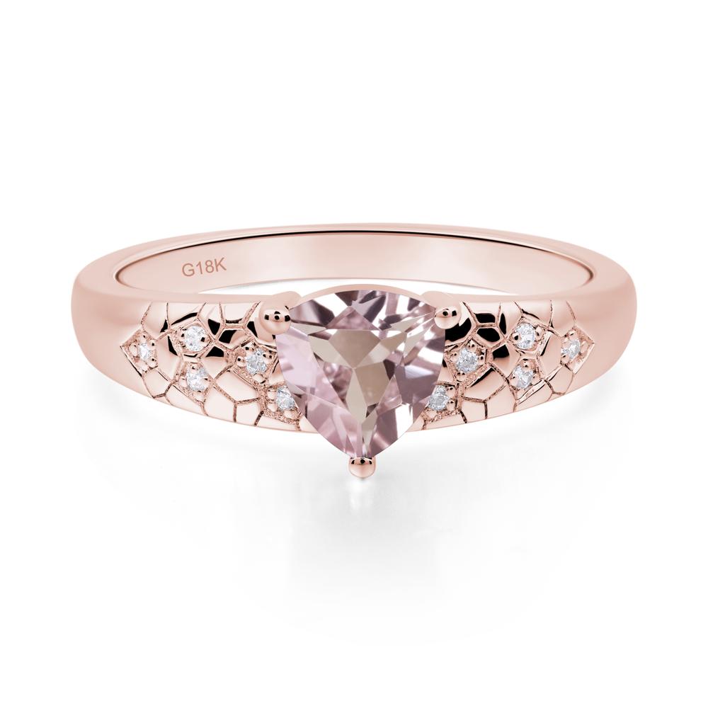 Morganite Cracked Ring | LUO Jewelry #metal_18k rose gold