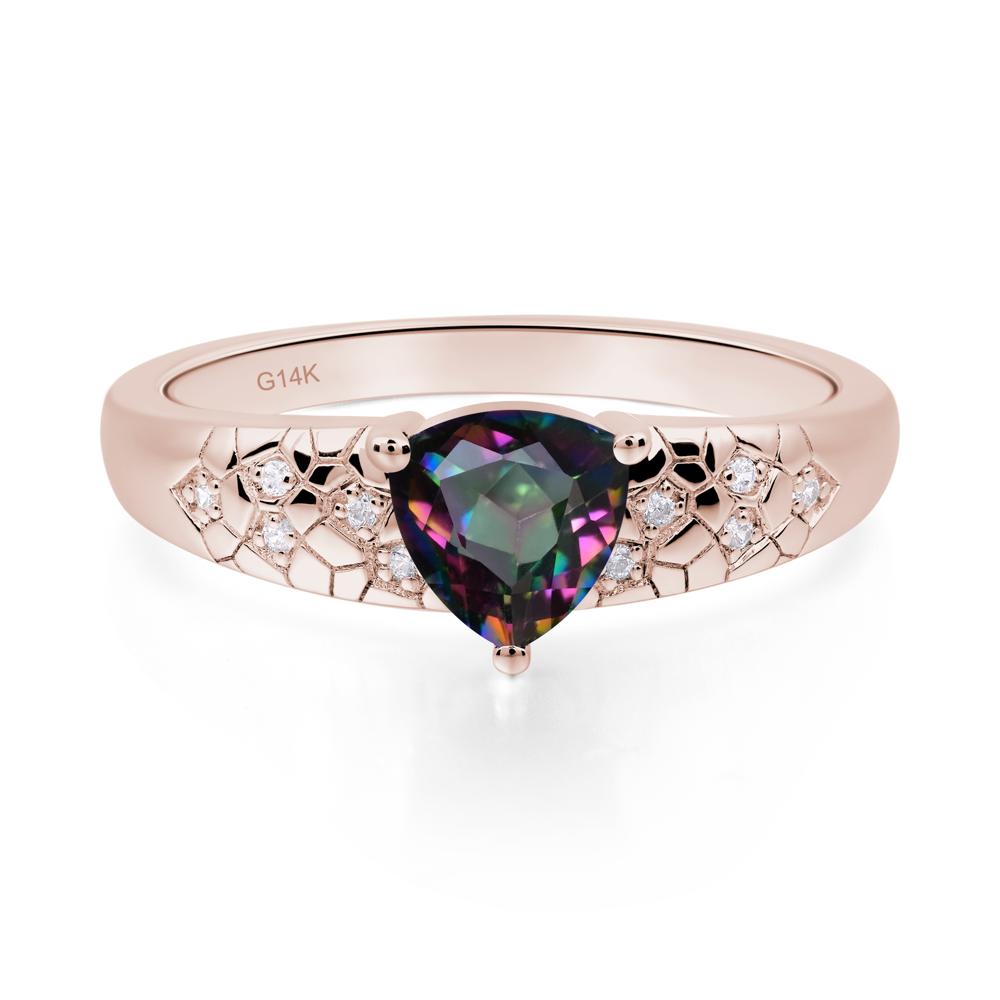 Mystic Topaz Cracked Ring | LUO Jewelry #metal_14k rose gold