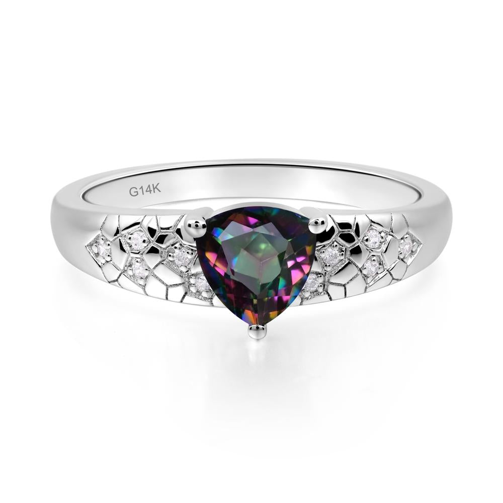 Mystic Topaz Cracked Ring | LUO Jewelry #metal_14k white gold