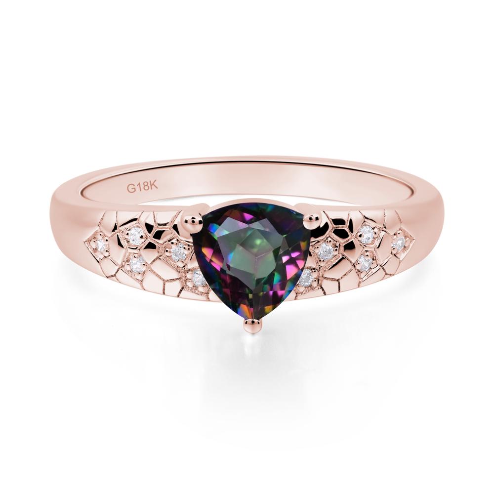 Mystic Topaz Cracked Ring | LUO Jewelry #metal_18k rose gold