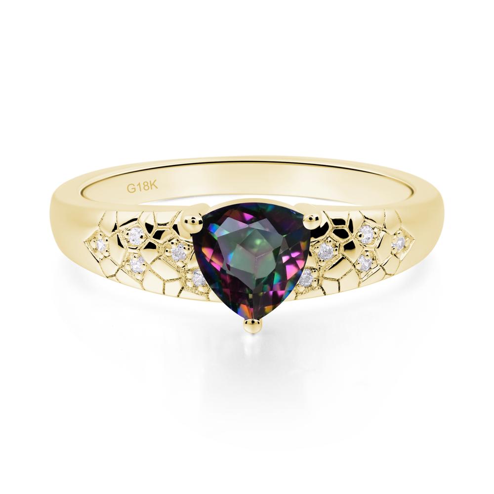 Mystic Topaz Cracked Ring | LUO Jewelry #metal_18k yellow gold