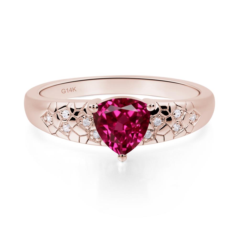 Ruby Cracked Ring | LUO Jewelry #metal_14k rose gold