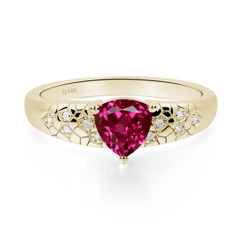 Ruby Cracked Ring | LUO Jewelry #metal_14k yellow gold