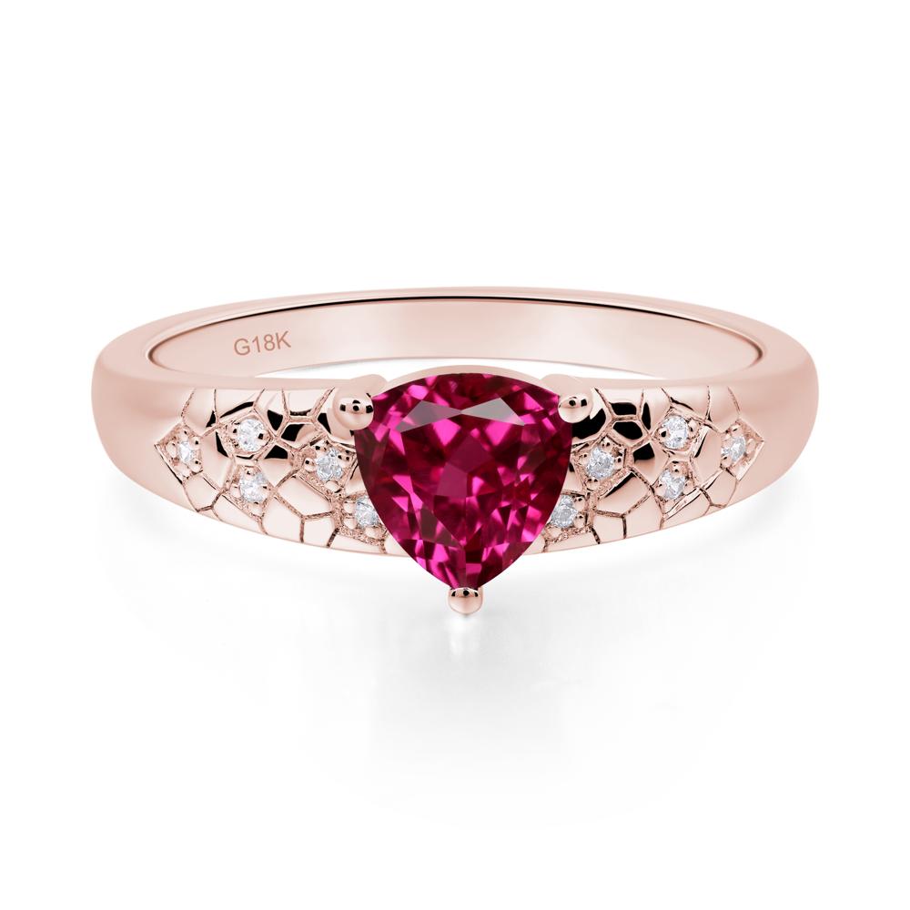 Ruby Cracked Ring | LUO Jewelry #metal_18k rose gold