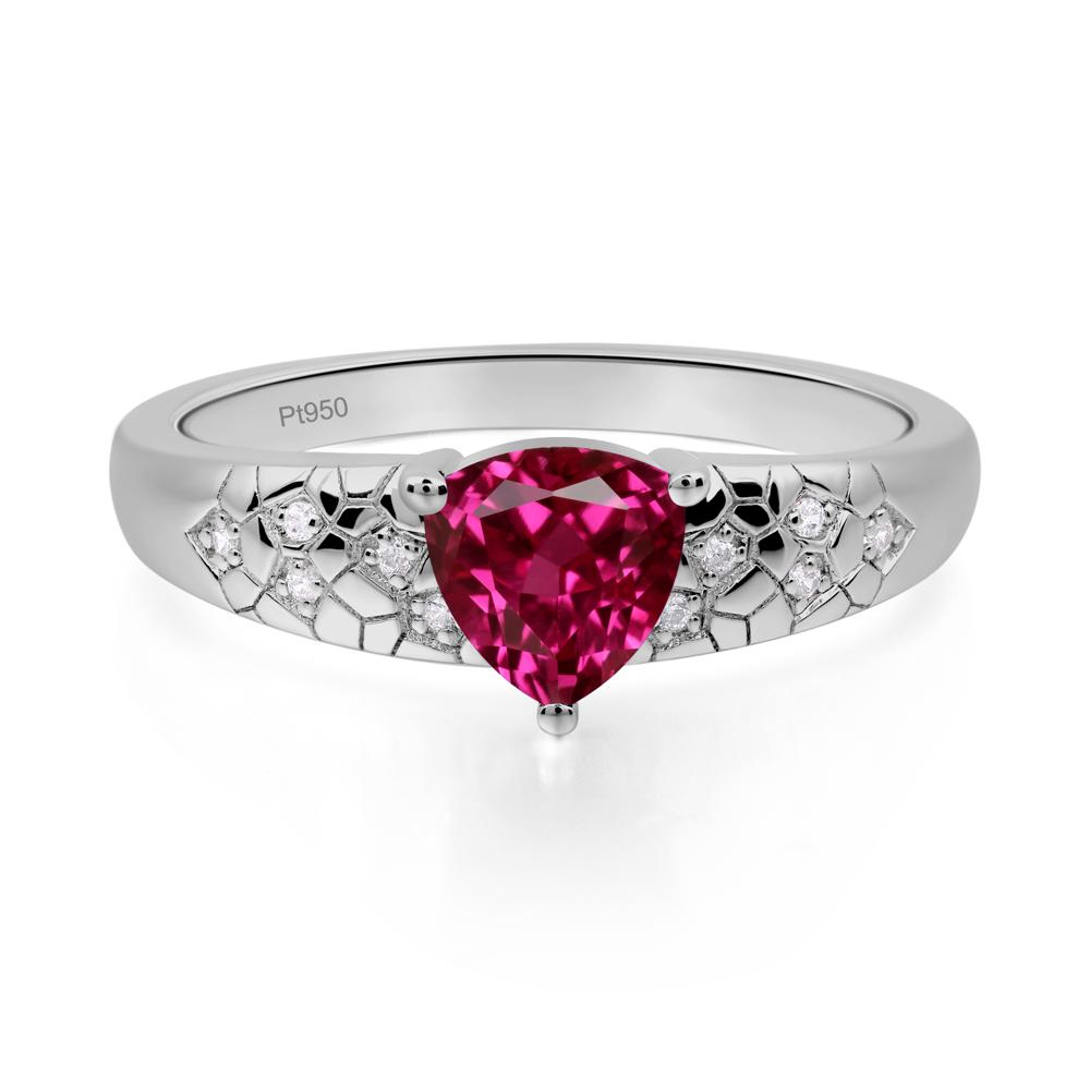 Ruby Cracked Ring | LUO Jewelry #metal_platinum