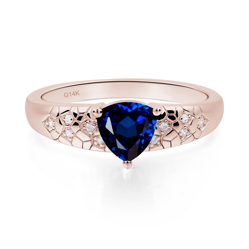 Sapphire Cracked Ring | LUO Jewelry #metal_14k rose gold