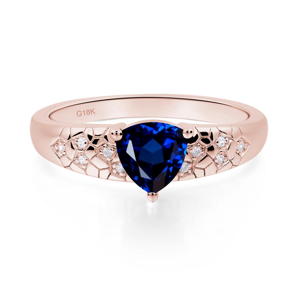 Sapphire Cracked Ring | LUO Jewelry #metal_18k rose gold