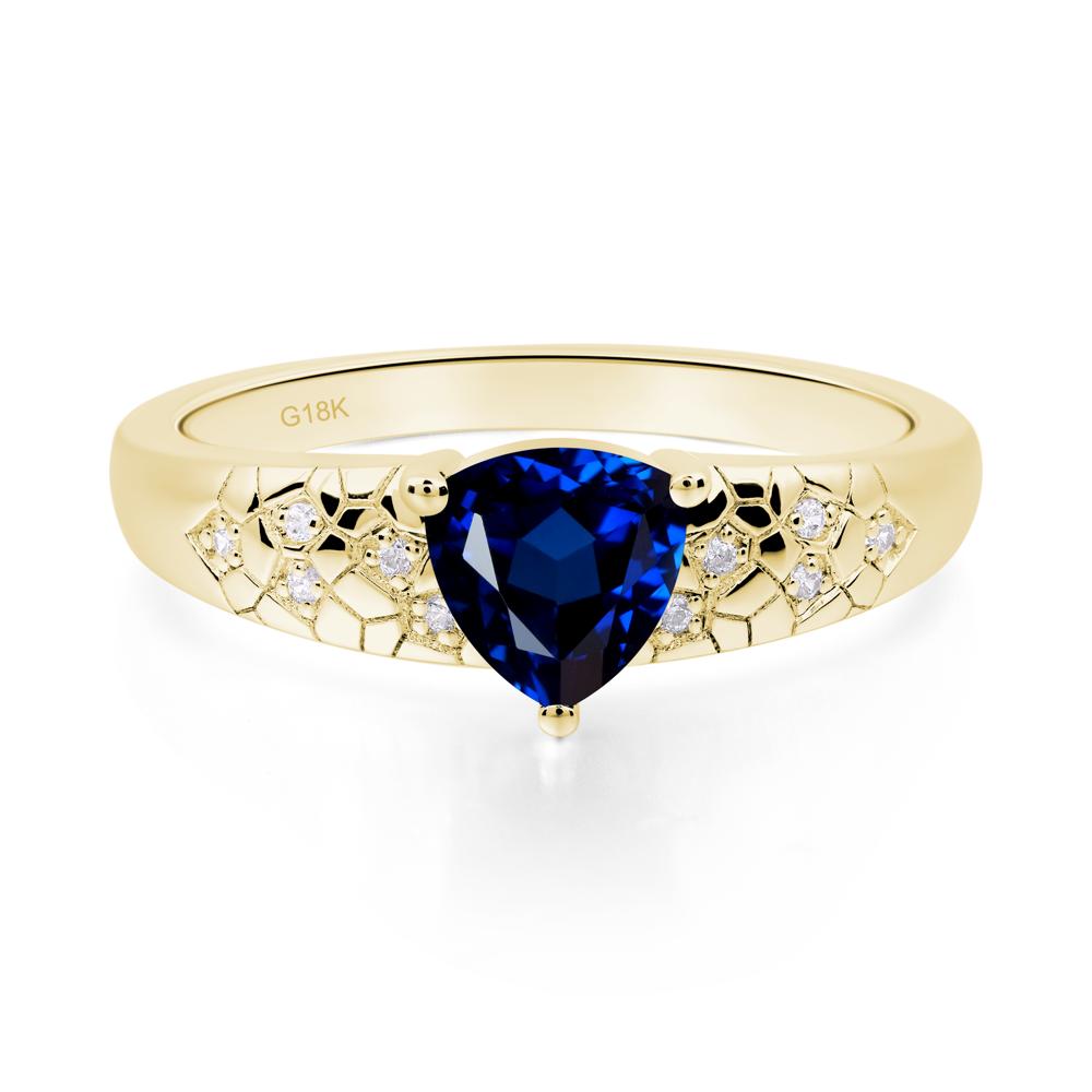 Sapphire Cracked Ring | LUO Jewelry #metal_18k yellow gold