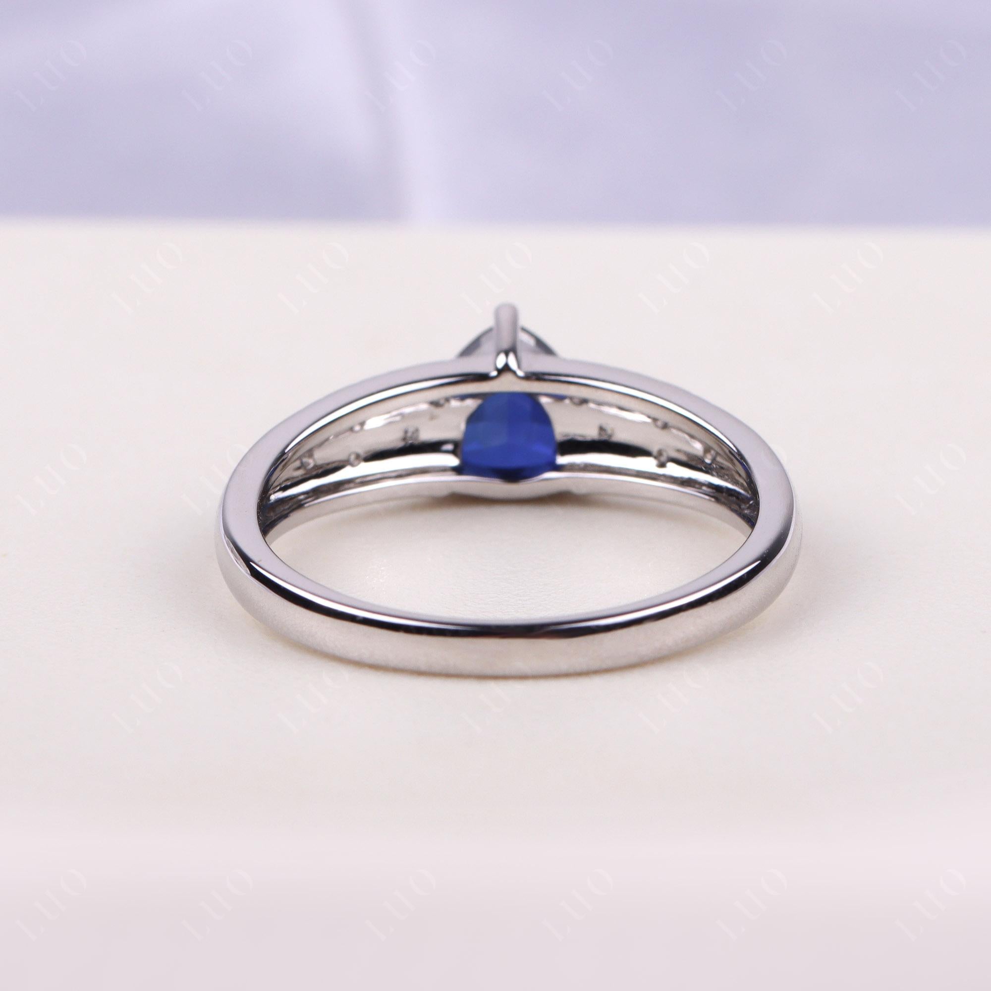 Sapphire Cracked Ring | LUO Jewelry