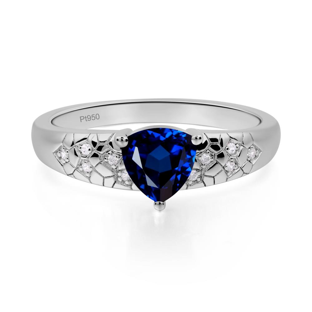 Sapphire Cracked Ring | LUO Jewelry #metal_platinum