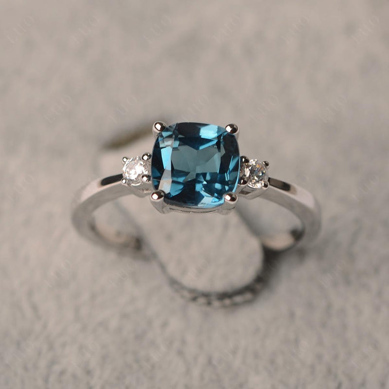 London Blue Topaz Rings, Blue Topaz Engagement Rings | LUO