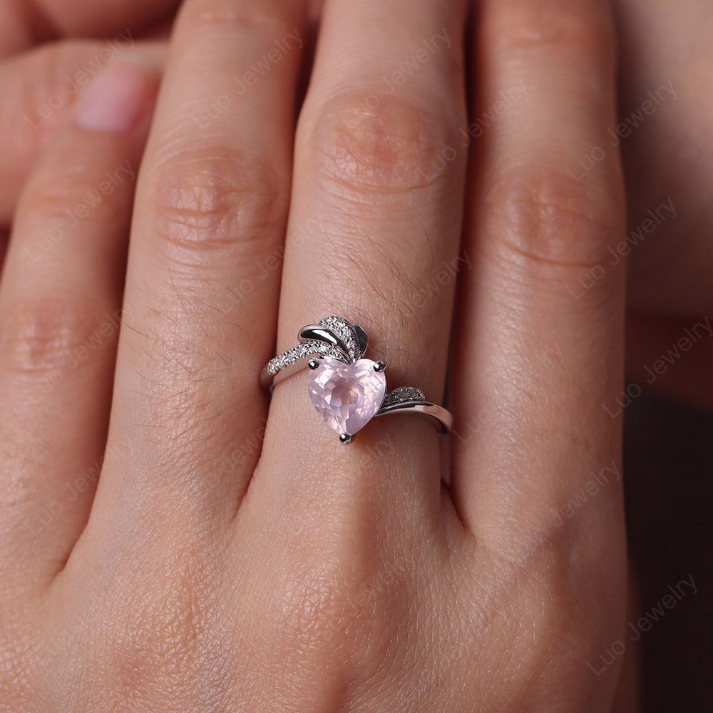 Strawberry Quartz Ring outlet Set 2-piece