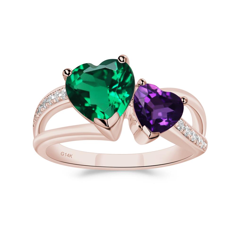 Emerald clearance and amethyst