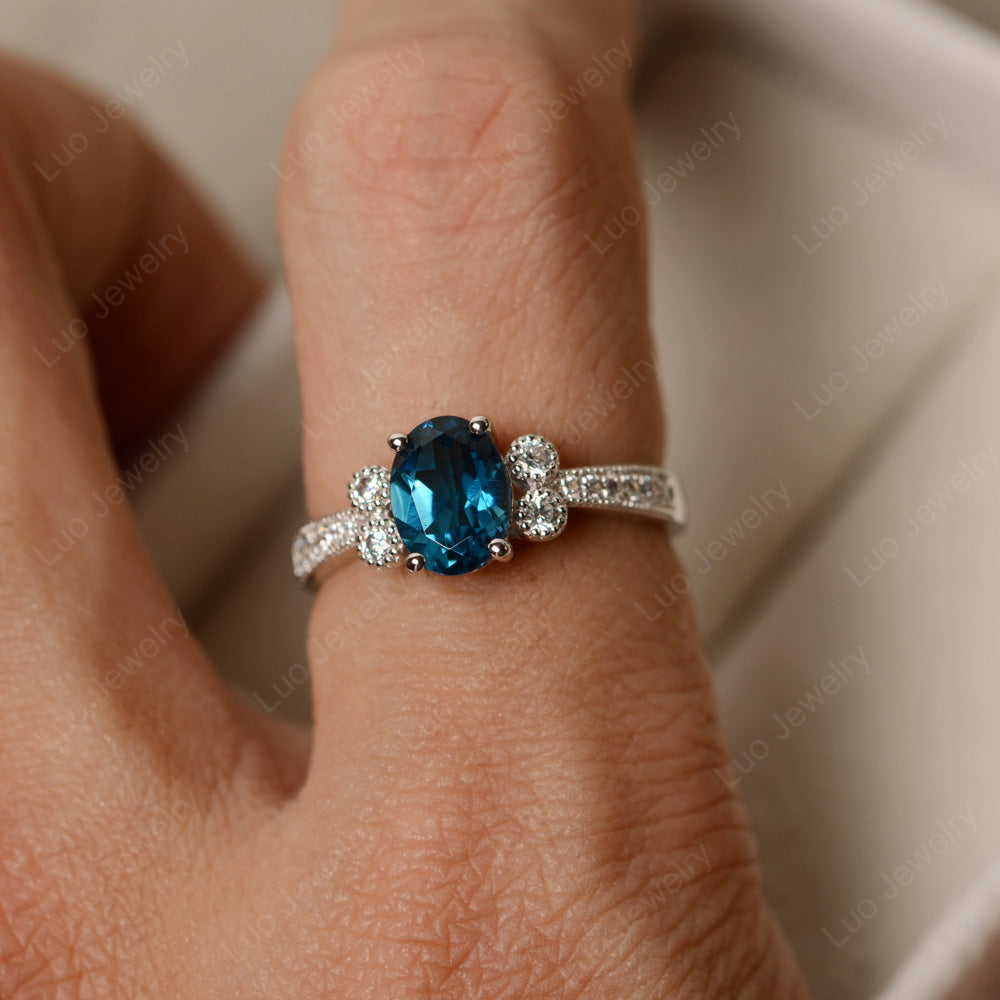 Blue topaz engagement hot sale ring meaning