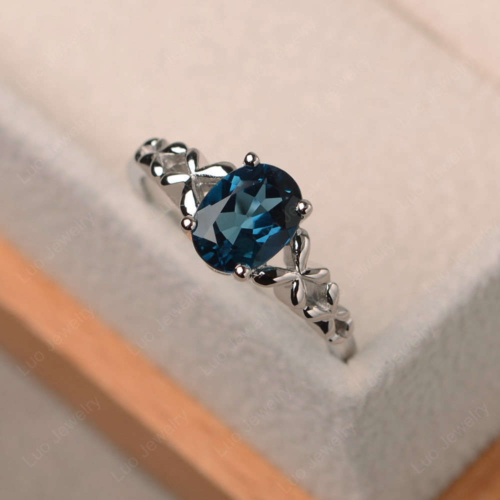 Or Paz London Blue Topaz Sterling Butterfly hotsell Ring