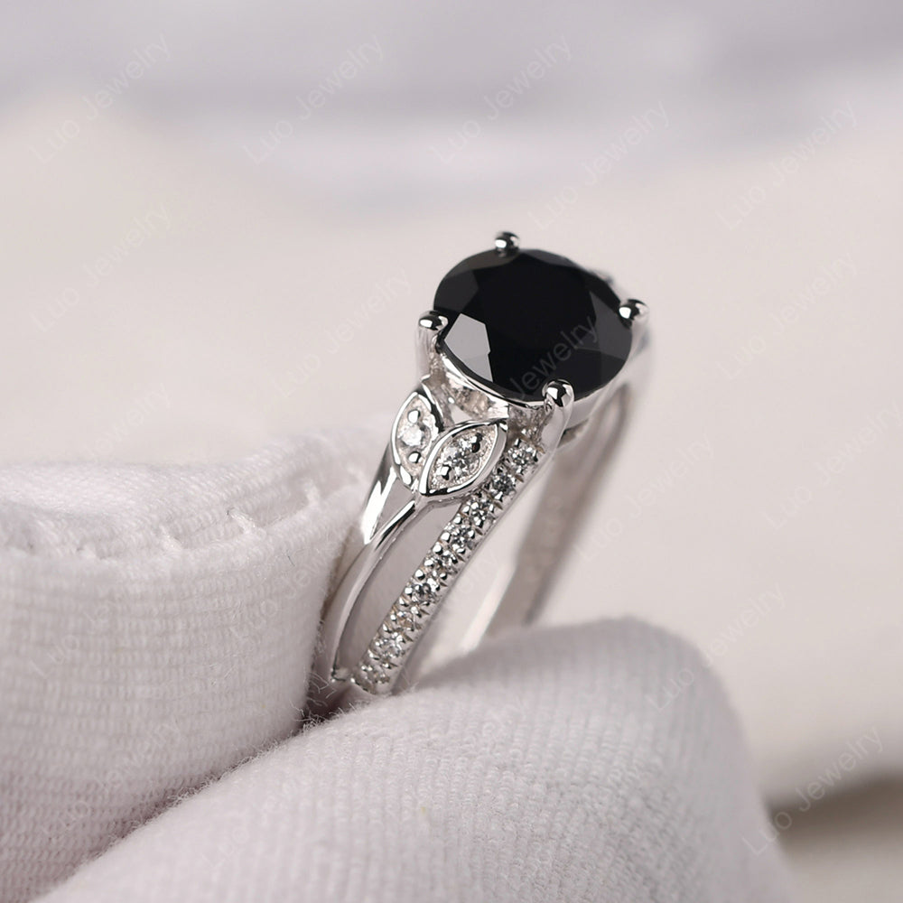 Sterling Silver Black Onyx Ring, size 8.5 US – An American Metalsmith